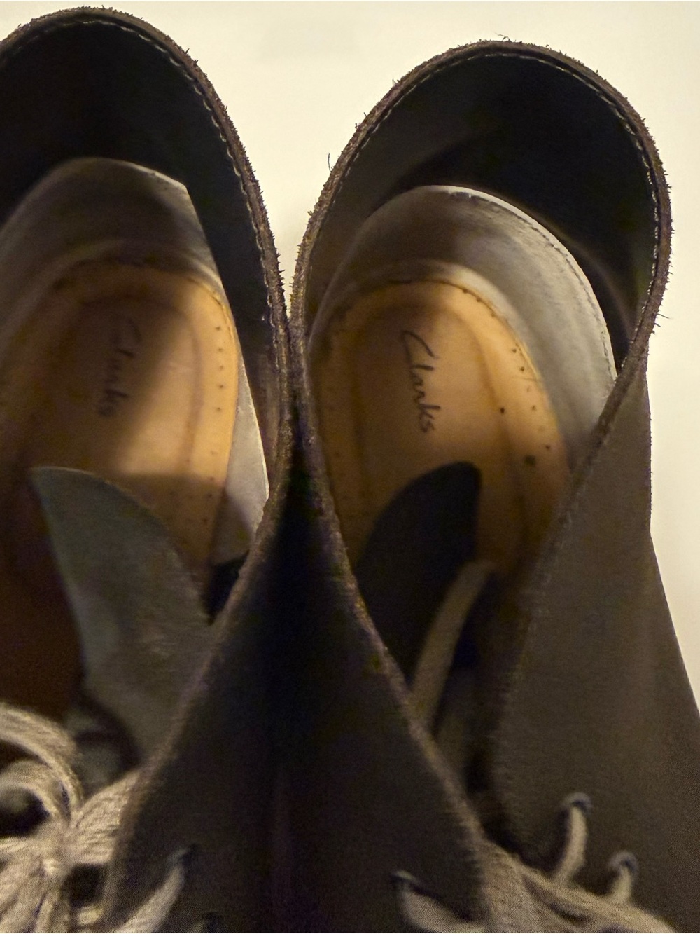 Clarks Men's Brown /olive Suede Chukka Boots - Classic 2 Lace-Up - Picture 4 of 5